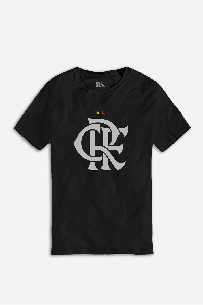 CAMISETA PRETA RESERVA ESTAMPADA CRF