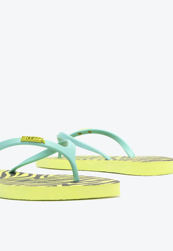 Chinelo De Dedo Amarelo Brizza Estampa