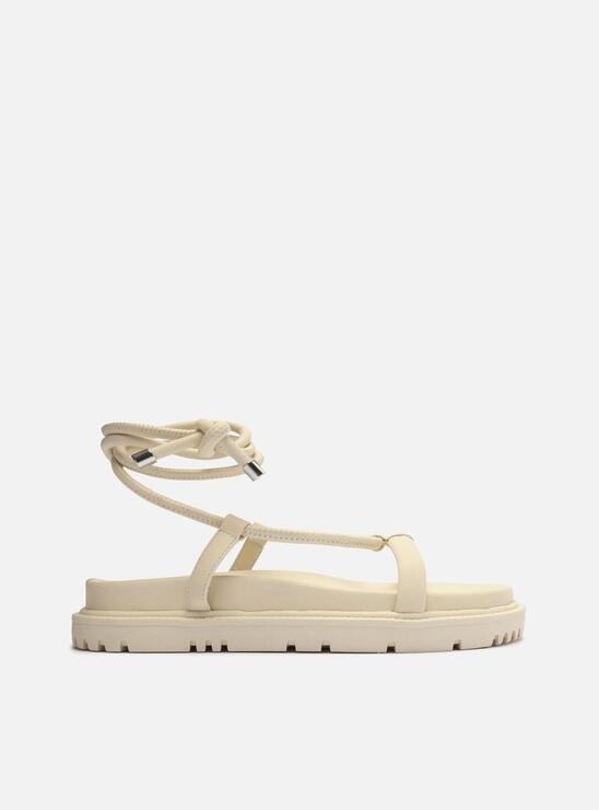 PAPETE OFF-WHITE AREZZO TRATORADA TIRAS AMARRAÇÃO