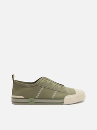 Tênis Slip On Verde Arezzo Lona Collab Alme