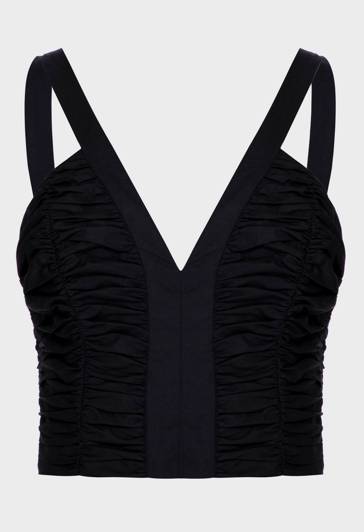 Top Cropped Amora Preto | ZZ MALL