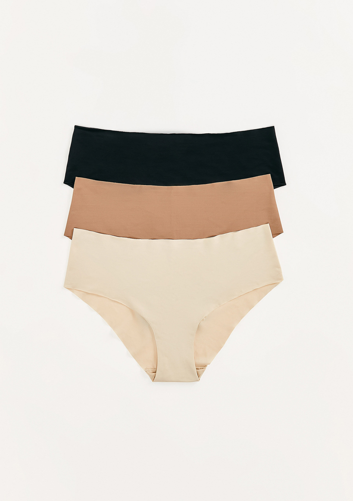 Kit 3 Calcinhas Multicolorido Hering Caleçon Corte a Laser