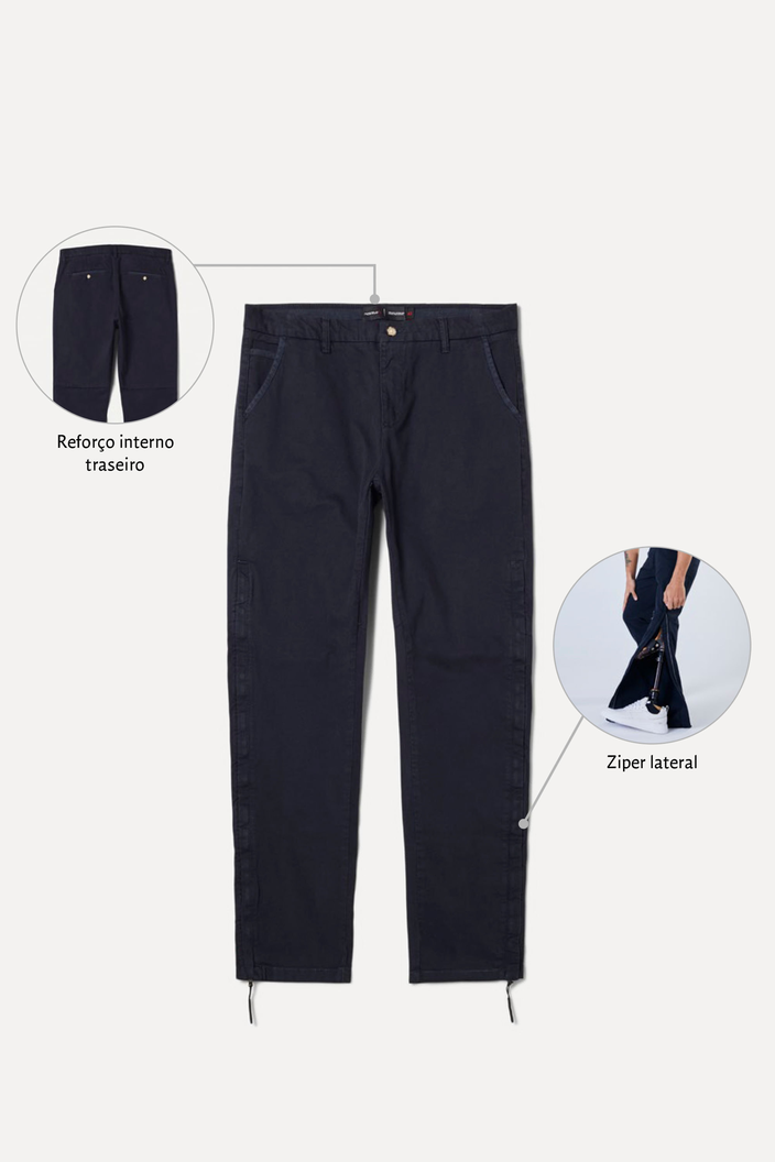 CALÇA AZUL RESERVA IRON ADAPTE AMPUTADO