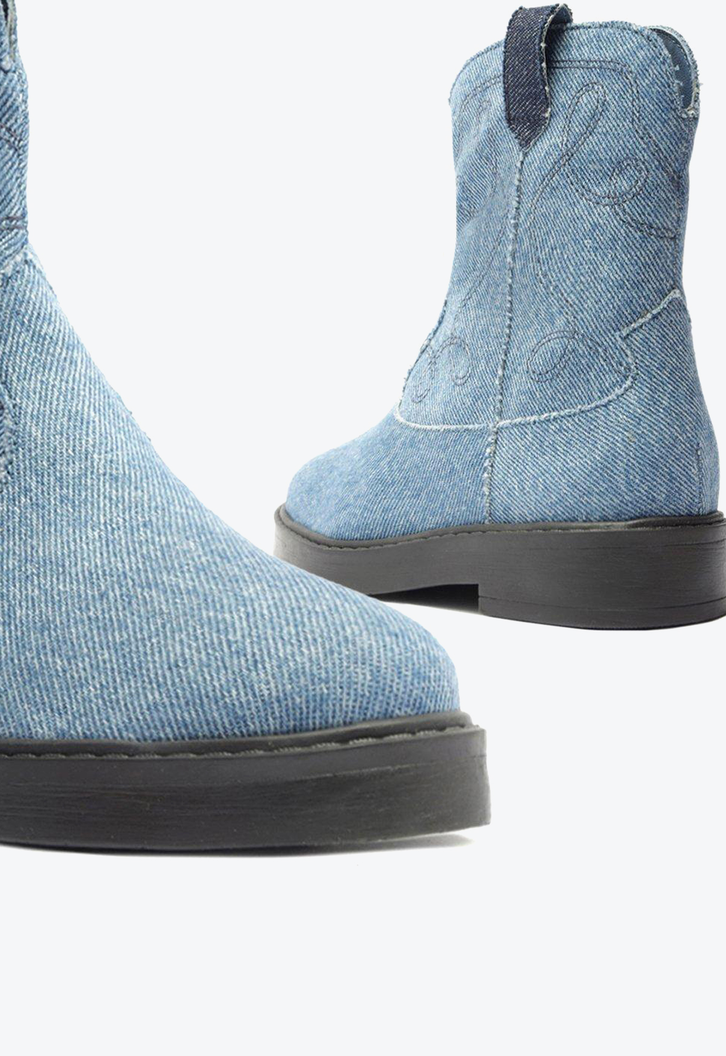 Bota Infantil Western Jeans Arezzo Cano Médio Georgia