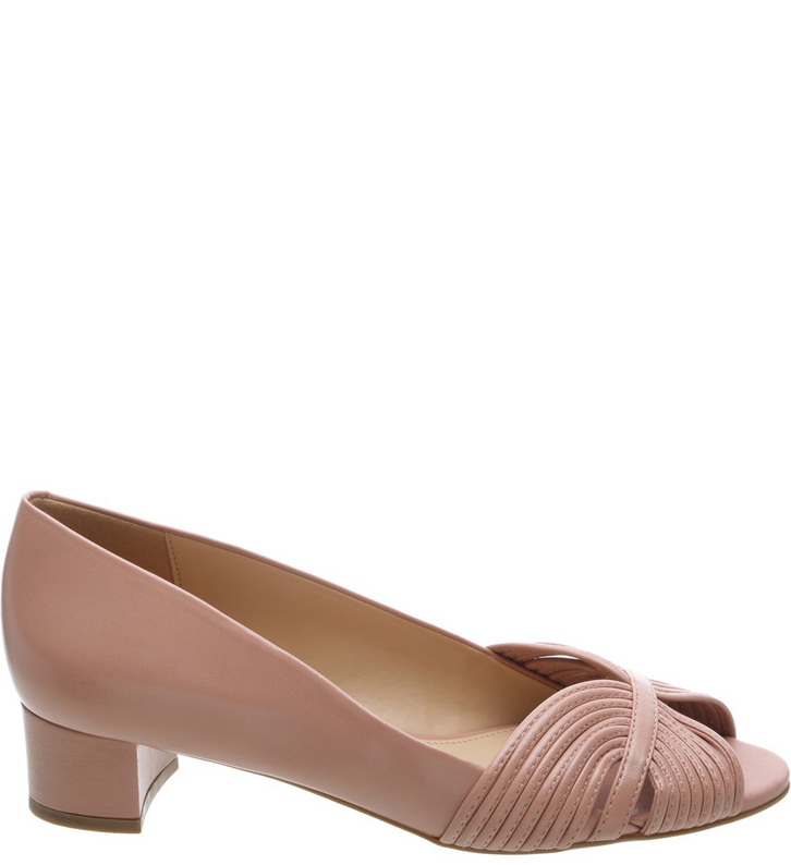 Scarpin Vintage Couro Rose Blush