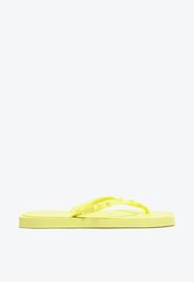 Chinelo De Dedo Amarelo Arezzo Brizza Bico Quadrado Rock