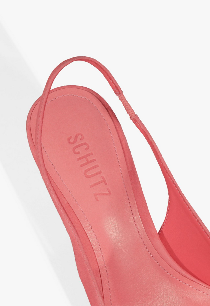 Scarpin Slingback Lexi Camurça Pink