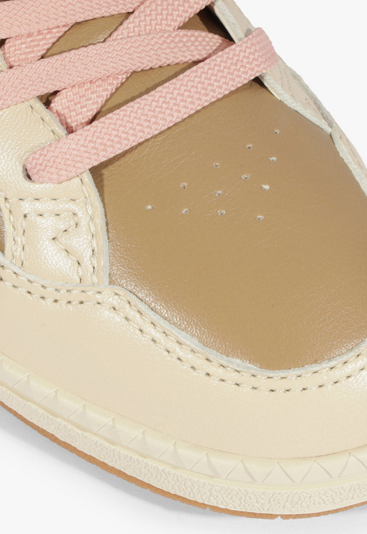 Tênis Schutz ST 001 Couro Bege Rosa