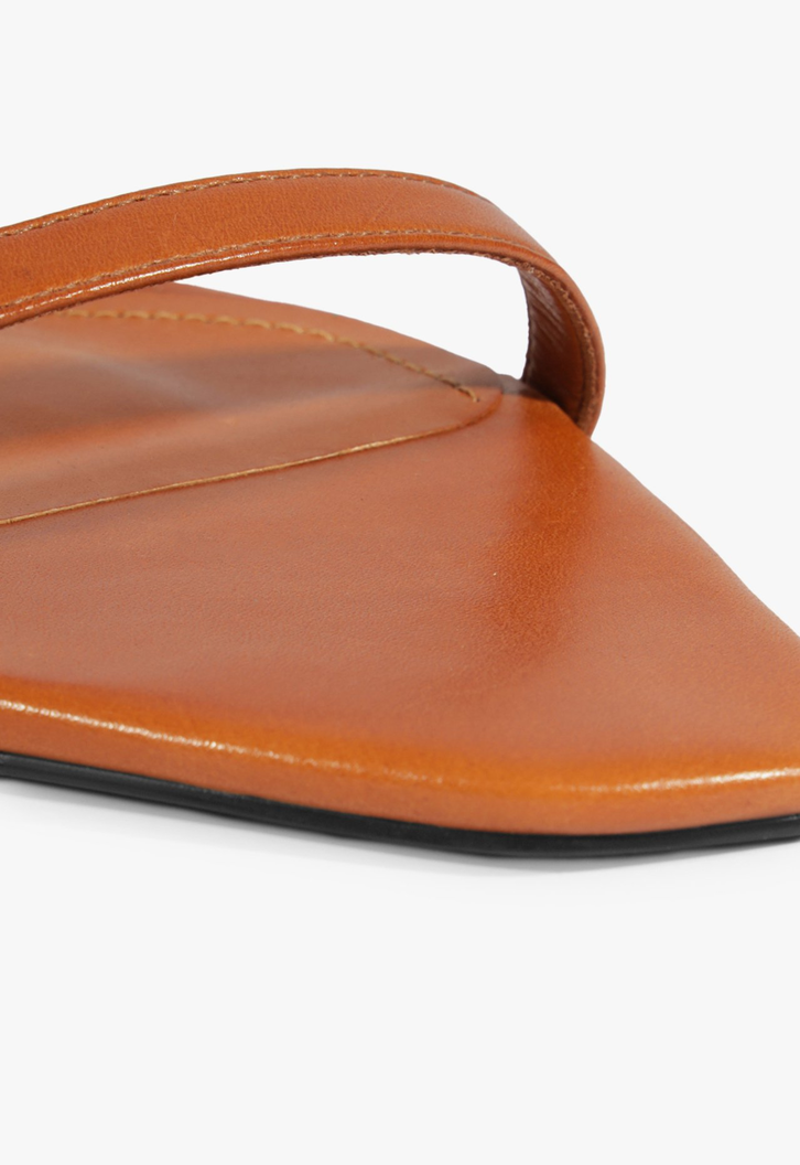 Tamanco Fresh Boho Couro Marrom