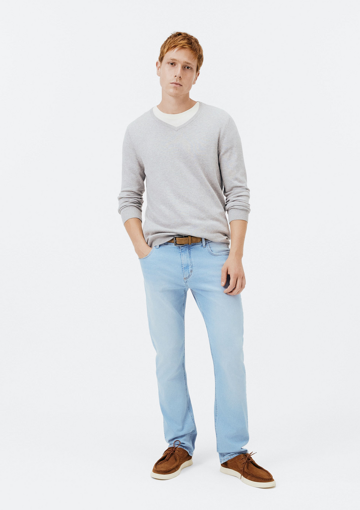 Calça Jeans Azul Hering Básica Reta Tradicional