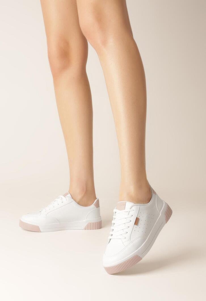 Tênis Branco E Rosa Anacapri Sola Vulcanizada Urban Furinhos | ZZ MALL