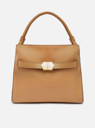 Bolsa Tote Nude Lilás Arezzo Couro Média Color
