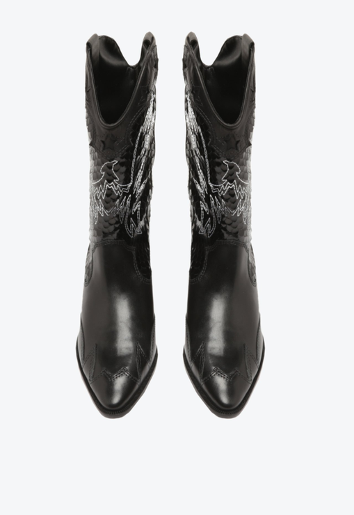 BOTA WESTERN SALTO BLOCO S-CICERA PRETA