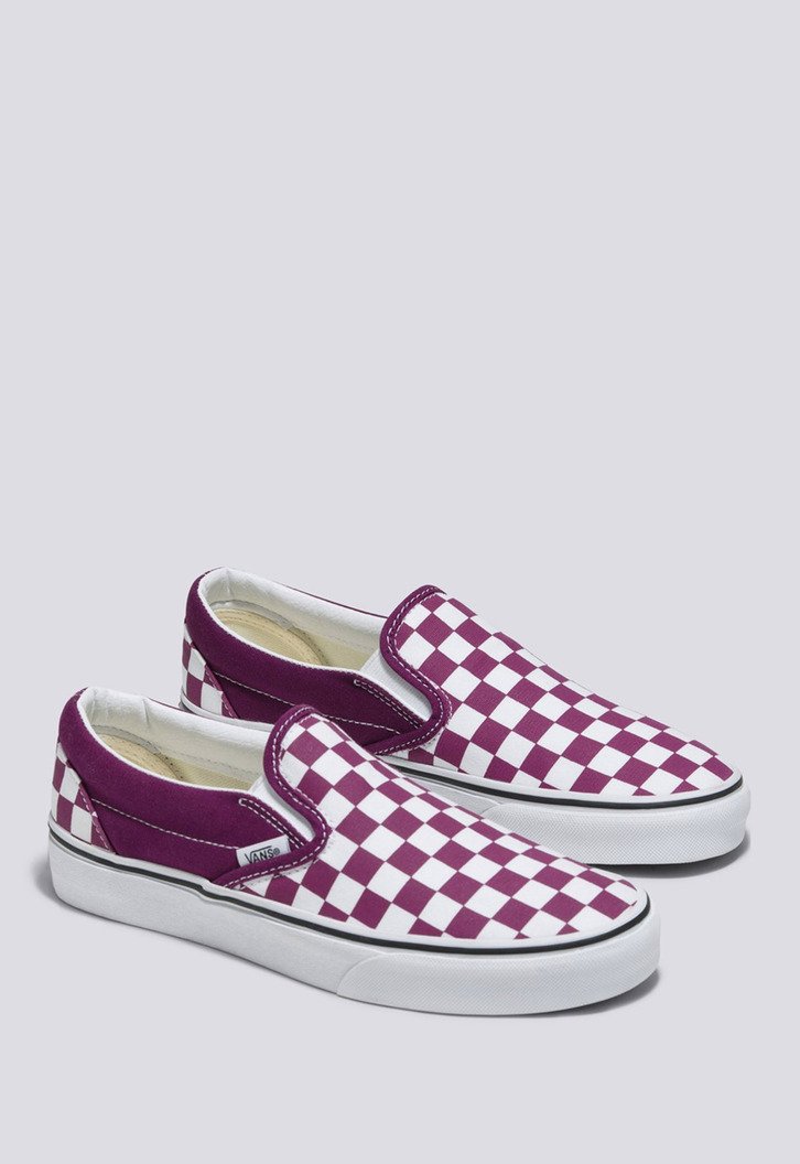Tênis Slip-On Checkerboard Dark Purple