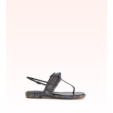 Clarita Thong Sandal Blue/Deep Cobalt