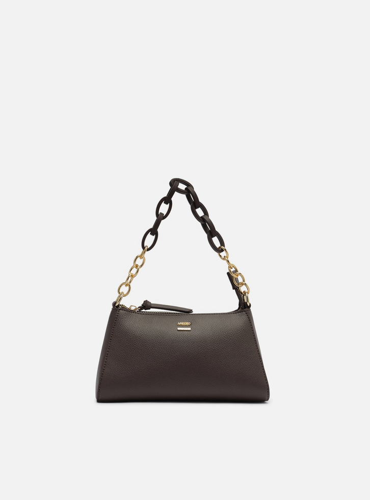 Bolsa Tiracolo Marrom Corrente Pequena