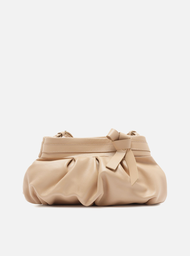 Bolsa Clutch Nude Arezzo Média
