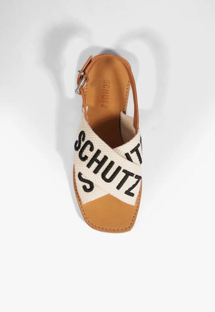 Rasteira Schutz Off White
