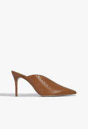Sapato Mule Marrom Schutz Cava Croco