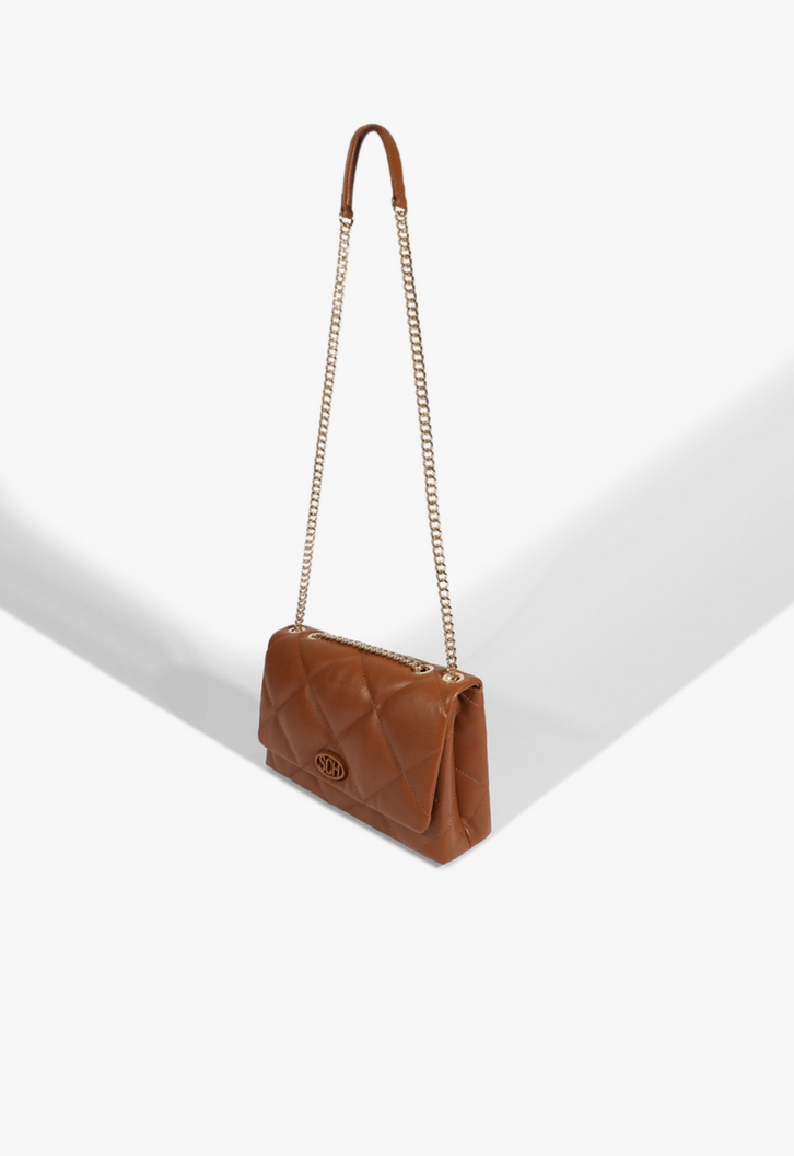 Bolsa Tiracolo Shoulder Marina Média Marrom | ZZ MALL
