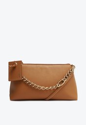 Bolsa Crossbody Marrom Anacapri Média Corrente Bag Charm