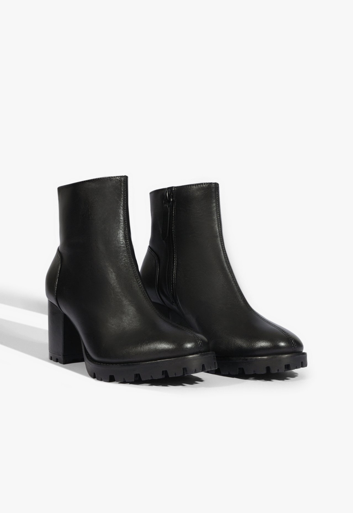 Bota Tratorada Bold Couro Preta
