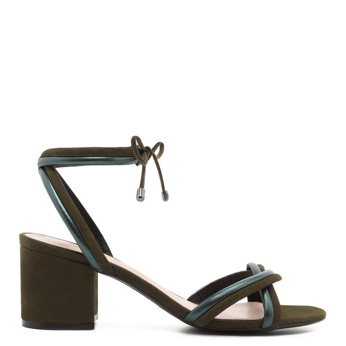 sandalia verde militar arezzo