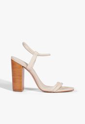Sandália Off-white Schutz Gimenez Couro