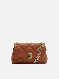 Bolsa Tiracolo Vermelha Matelassê Pequena Corrente