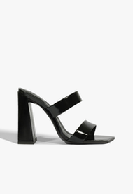 Tamanco Chantal Couro Preto | ZZ MALL