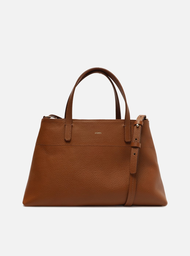 Bolsa Tote Marrom Arezzo Couro Jenny Grande