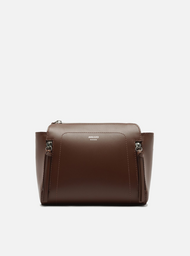 Bolsa Tiracolo Marrom Média