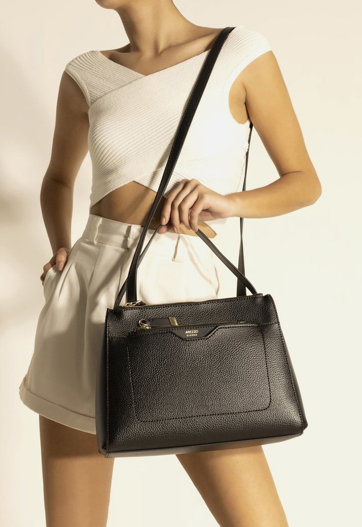 Bolsa Tote Preta Arezzo Emilly Grande