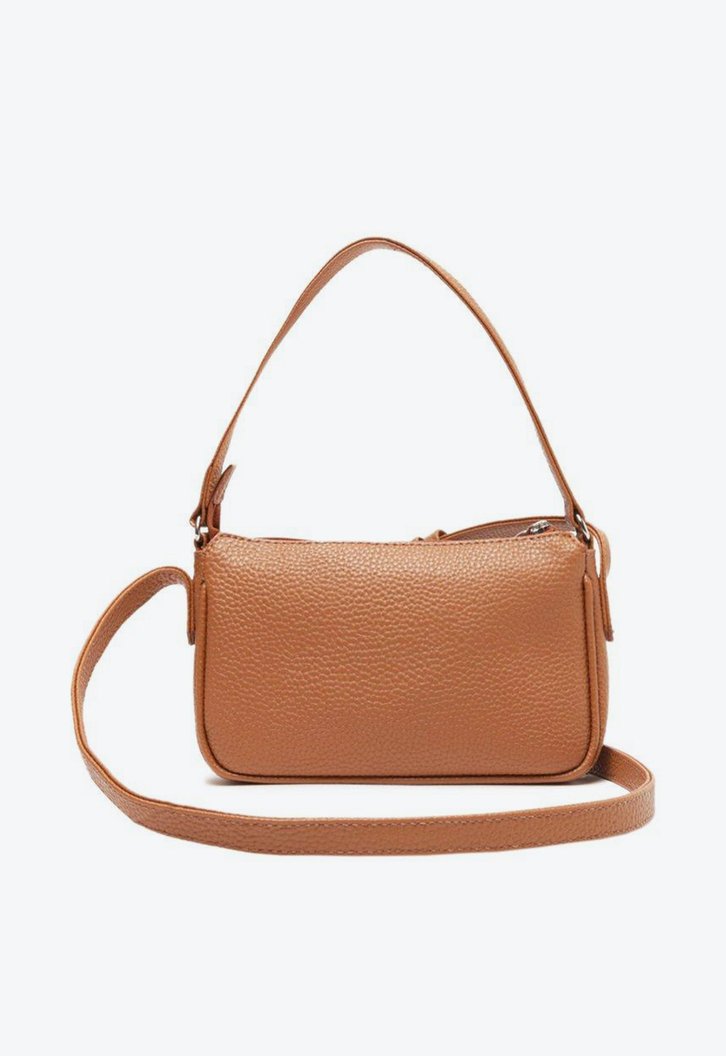 Bolsa Crossbody Marrom Anacapri Baguete Básica Pequena