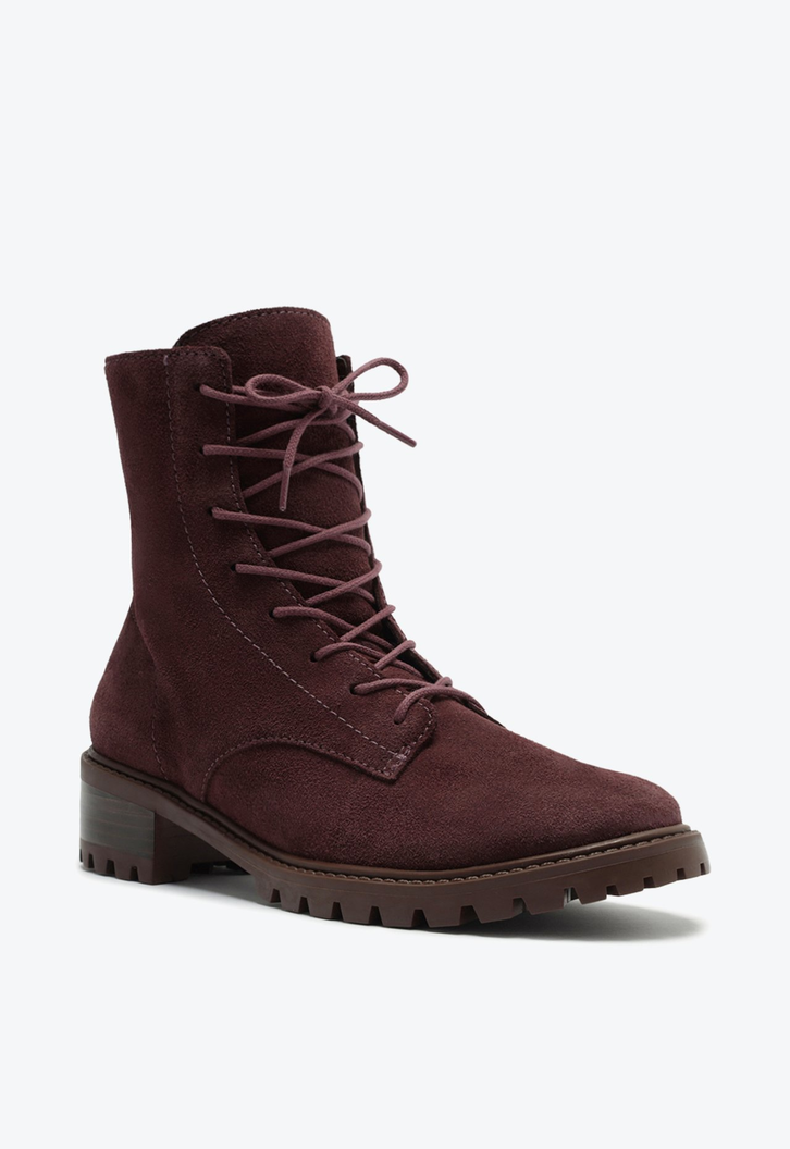 BOTA COTURNO TRATORADO CLASSIC COURO VERMELHA