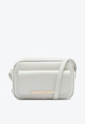 Bolsa Tiracolo Média Com Bolso Valentina Branca