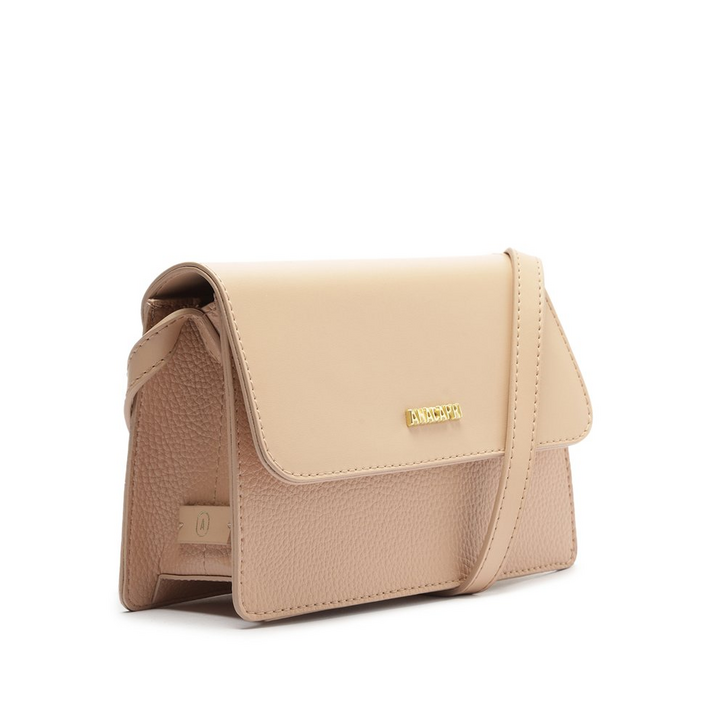 Bolsa Tiracolo Pequena Neutra Bege | ZZ MALL
