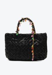 Bolsa Tote Preta Vicenza Anna Grande
