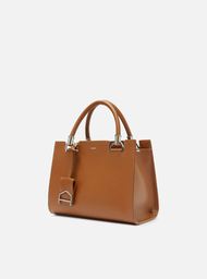 Bolsa Tote Marrom Cúrcuma Couro Abraccio Média