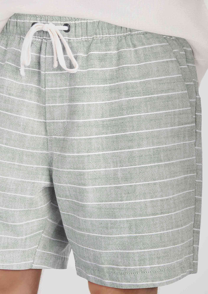 Bermuda Masculina Verde Claro Hering Jogger Rústica Listrada