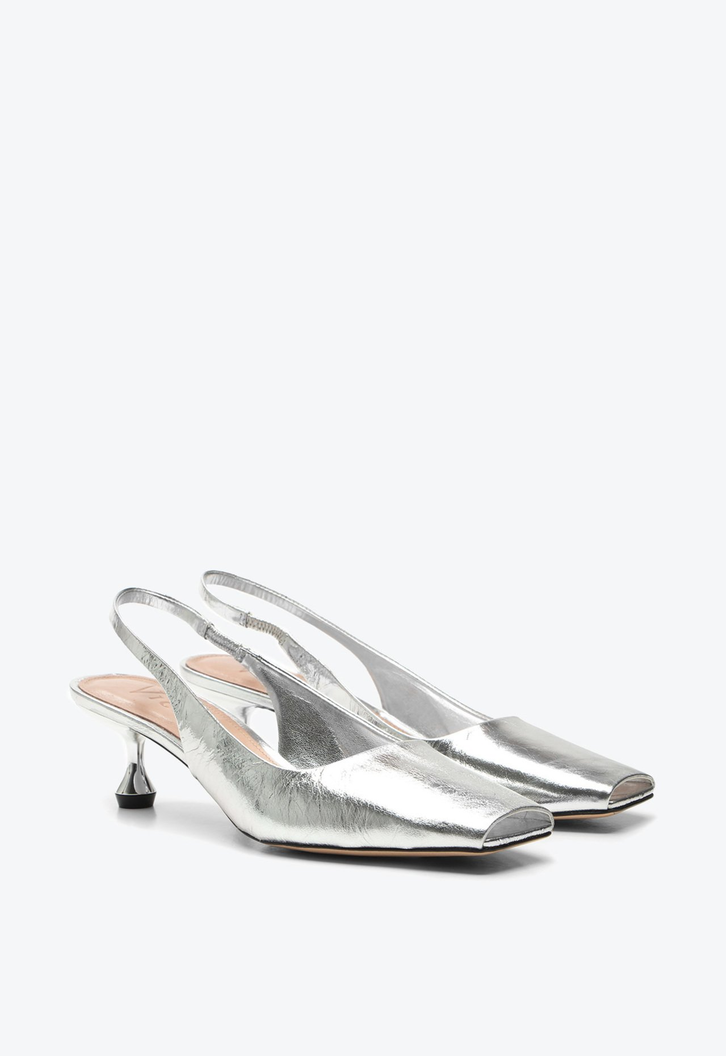 Slingback Anegoda Prata