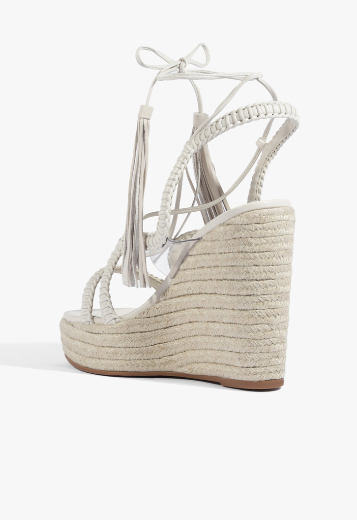 Sandália Lace Wedge Branca