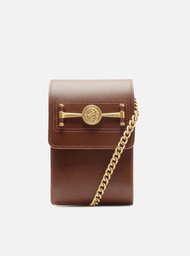 Mini Bag Porta-celular Marrom Arezzo Couro