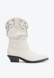 Bota Western Branca Schutz Couro