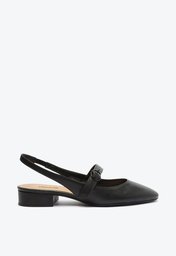 Sapato Preto Anacapri Chanel Salto Bloco Classy