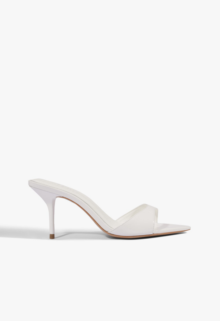 Tamanco Schutz Mule Elodie Couro Branca