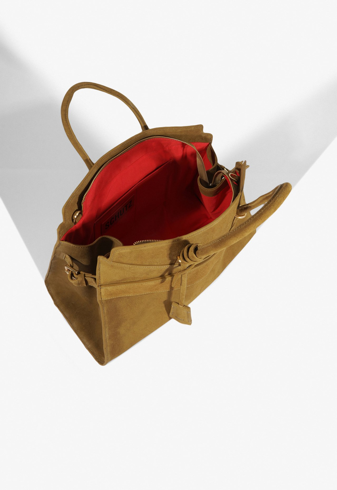 Bolsa Shopping Rush Camurça Verde Oliva | ZZ MALL
