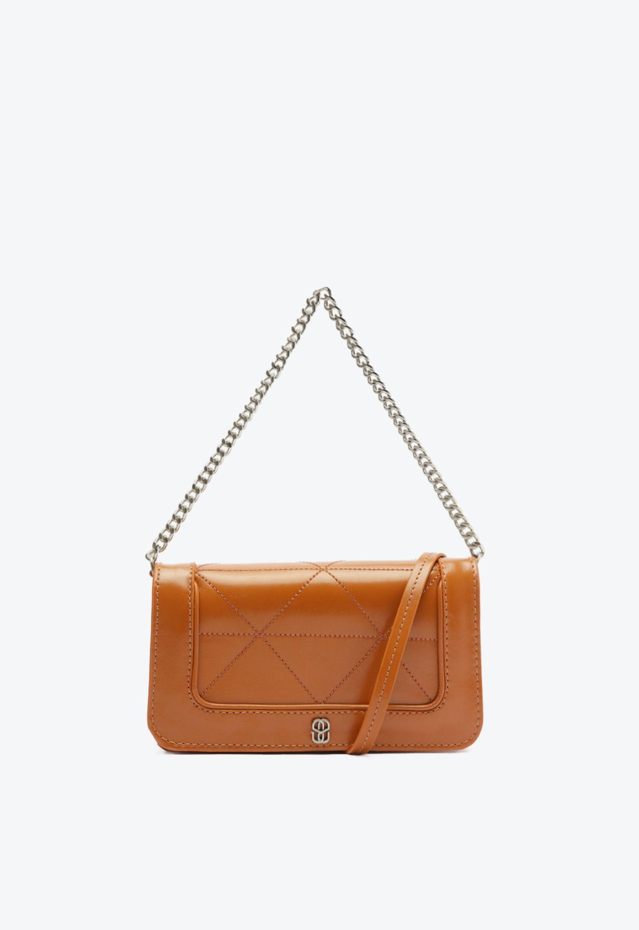 るる Bolsa Marrom Schutz Shoulder Ellen Couro | ZZ MALL