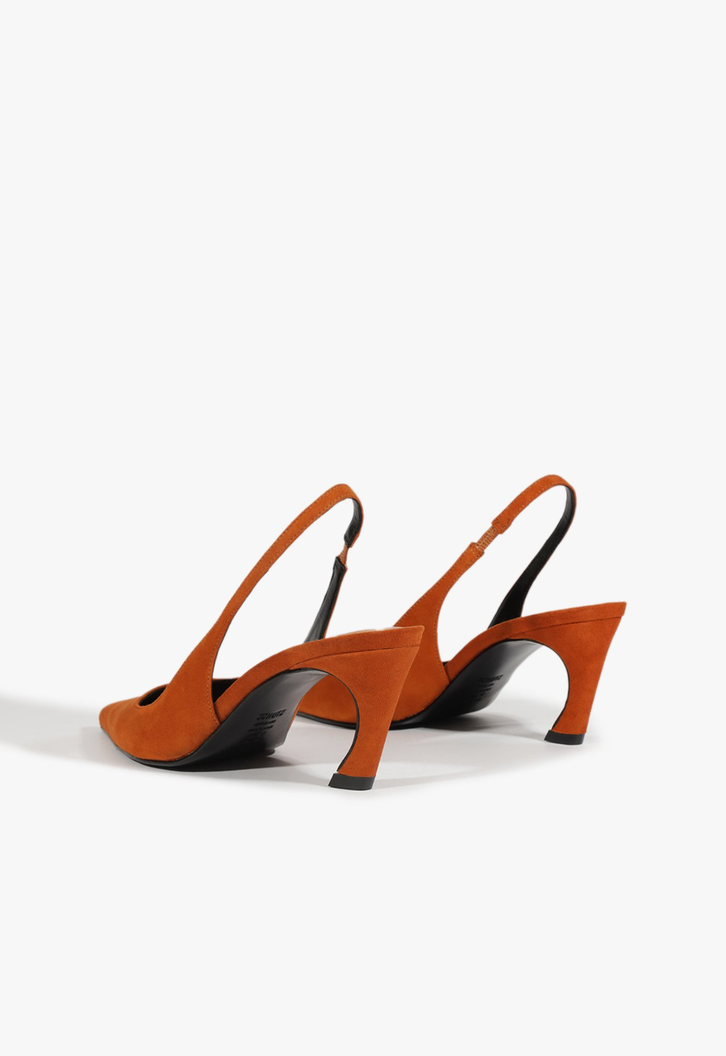 Sapato Scarpin Slingback Lexi Camurça