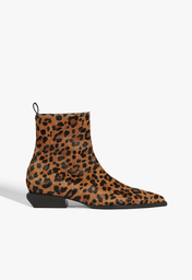 Bota Raffaela Mid Couro Animal Print